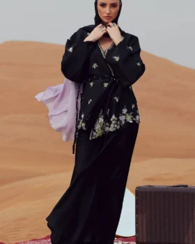 Zainab Salman Silk Solids 26 - Black Berry
