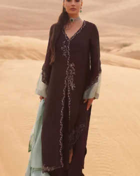 Zainab Salman Silk Solids 26 - Cocoa Dream