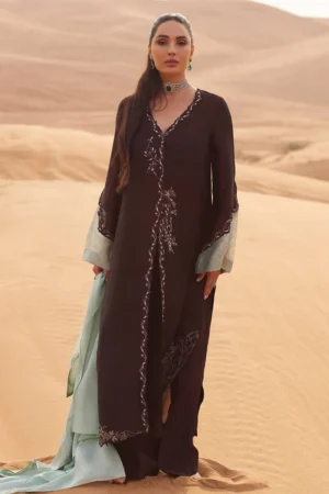 Zainab Salman Silk Solids 26 - Cocoa Dream