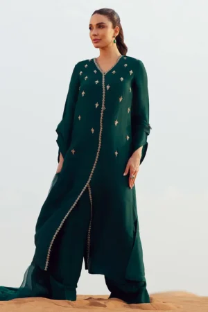 Zainab Salman Silk Solids 26 - Forest Pines