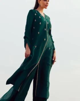 Zainab Salman Silk Solids 26 - Forest Pines