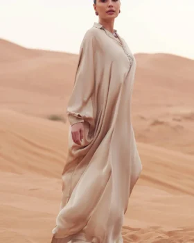 Zainab Salman Silk Solids 26 - Golden Haze