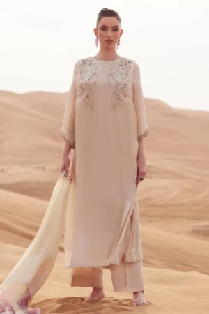 Zainab Salman Silk Solids 26 - Cappuccino Foam