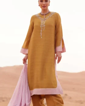 Zainab Salman Silk Solids 26 - Sunset Gold