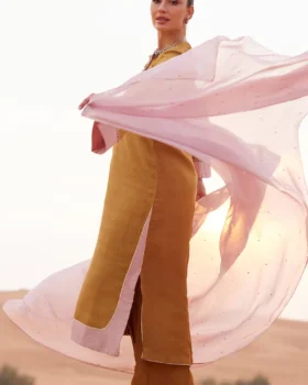 Zainab Salman Silk Solids 26 - Sunset Gold