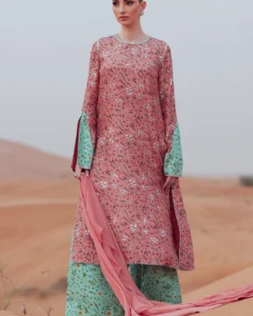 Zainab Salman Silk Solids 26 - Dewy Blush