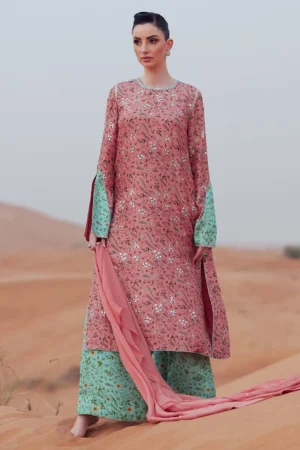 Zainab Salman Silk Solids 26 - Dewy Blush