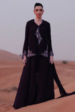 Zainab Salman Silk Solids 26 - Deep Plum