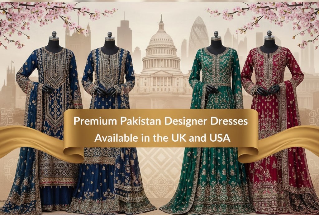 Premium Pakistani Designer Dresses Available in the UK & USA