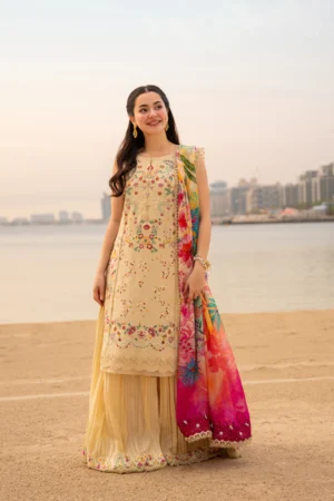 Faiza Saqlain Aya Luxury Lawn 26 - Merjem