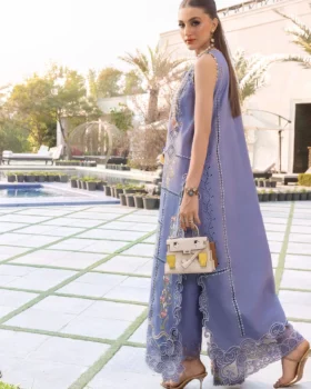 Crimson Lawn 26 - Floral Serenity-D1B