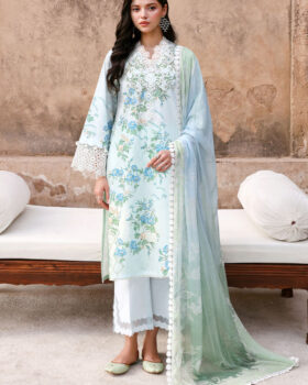 Cross Stitch Eid Lawn 26 - Seafoam Treasure