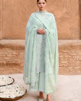 Cross Stitch Eid Lawn 26 - Sage Green