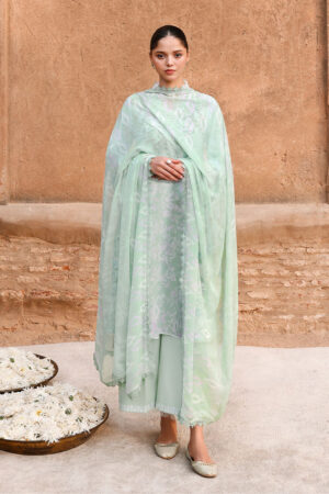 Cross Stitch Eid Lawn 26 - Sage Green