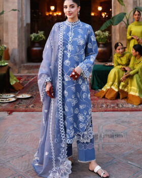 Cross Stitch Eid Lawn 26 - Ethnic Blue