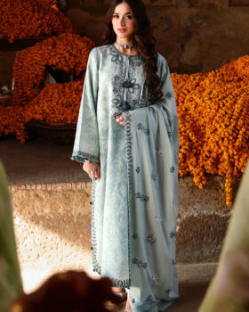 Cross Stitch Eid Lawn 26 - Azure Dream