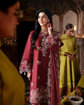 Cross Stitch Eid Lawn 26 - Crimson Drape