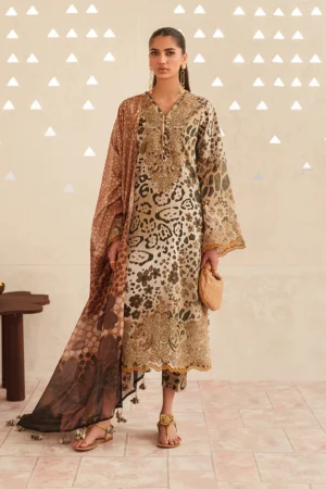 Baroque Embroidered Lawn UF-4408