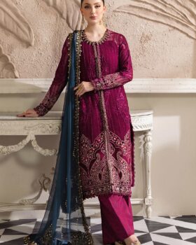 Maria B Embroidered Chiffon | MPC-25-102