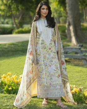 Zainab Chottani Luxe Lawn 26 - Dune - 12