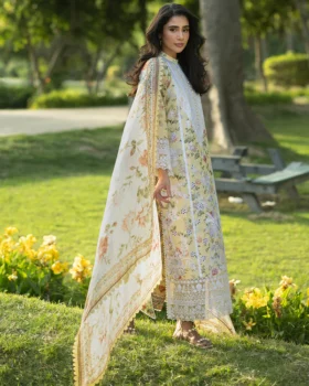 Zainab Chottani Luxe Lawn 26 - Dune - 12