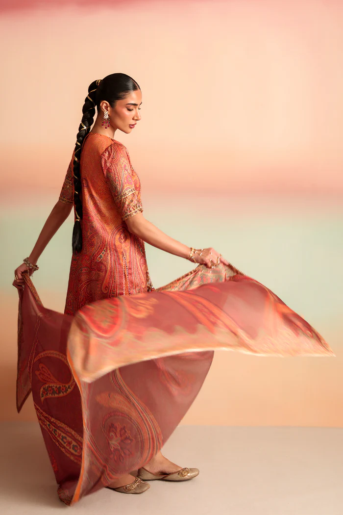 Saira Rizwan Silk Luxe Pret - Tajali- SRLSP26-07